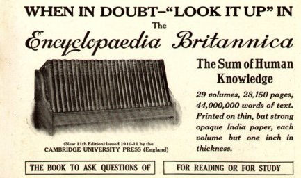 1913 Encyclopedia Britannica Ad