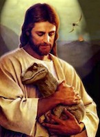 Jesus-hugging-a-dinosaur-750x1024